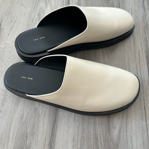 The Row Sabot mules, Milk, size 10 - Picture 2 of 4